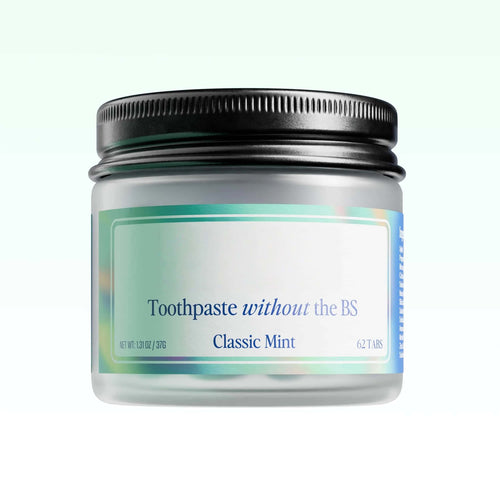 Toothpaste Tablets - Nano Hydroxyapatite, Fluoride & Plastic Free, Eco & Travel Friendly - Remineralize with NHA (1 Month)